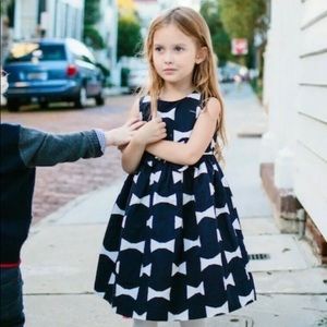 Kate spade girls blue bow dress size 6-7